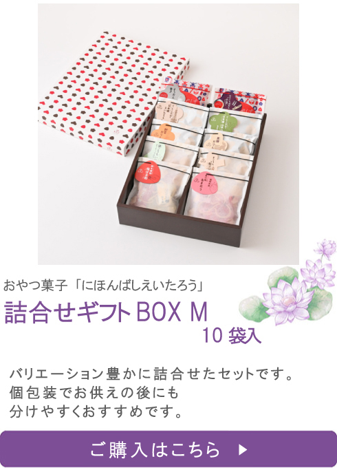 おやつ菓子10袋詰合せ ギフトBOX M