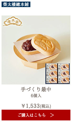 榮太樓 手づくり最中 6個入